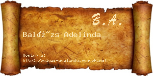 Balázs Adelinda névjegykártya