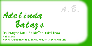 adelinda balazs business card